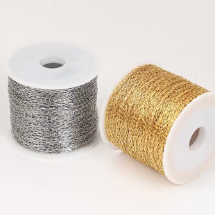 不锈钢镀18K金保色真金扩充链条细链条十字链0字链项链饰品配件