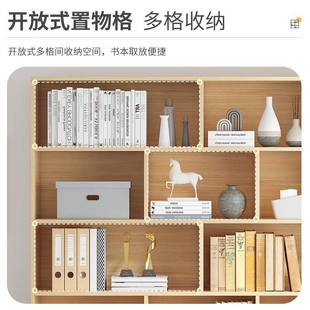 书架落地靠墙置物架客厅多功能书柜家用收纳柜办公室简易储物柜子