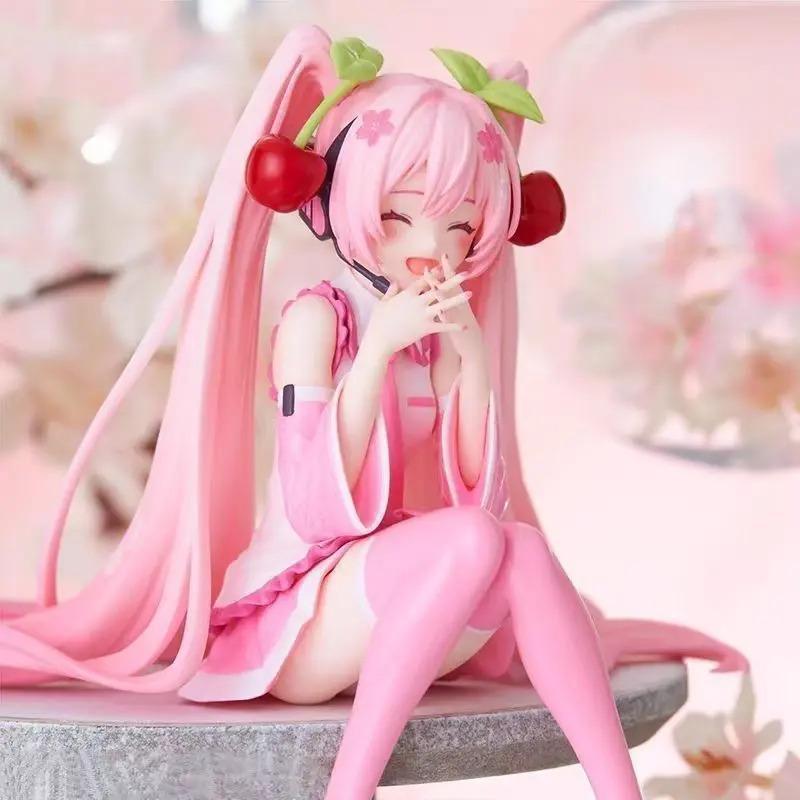 樱花初音未来手办MIKU泡面车载机箱桌面摆件景品动漫模型礼物