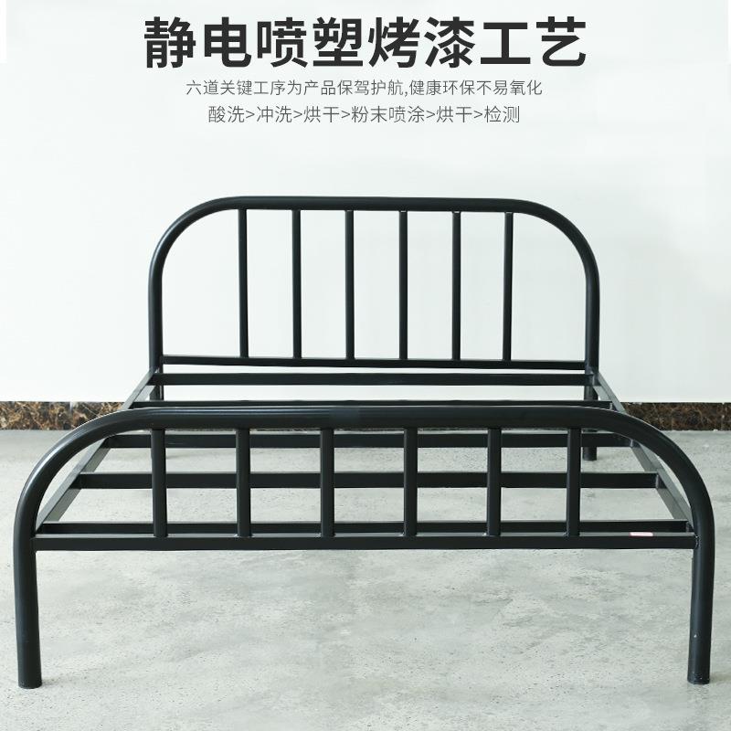 铁艺床双人床1.8铁床单双人1.0铁米型架床小户.5m出租1房宿舍PYH