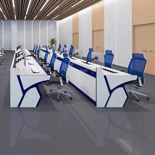 烤漆监控台指挥台中心控制台操作台安防调度会议桌网络工作台