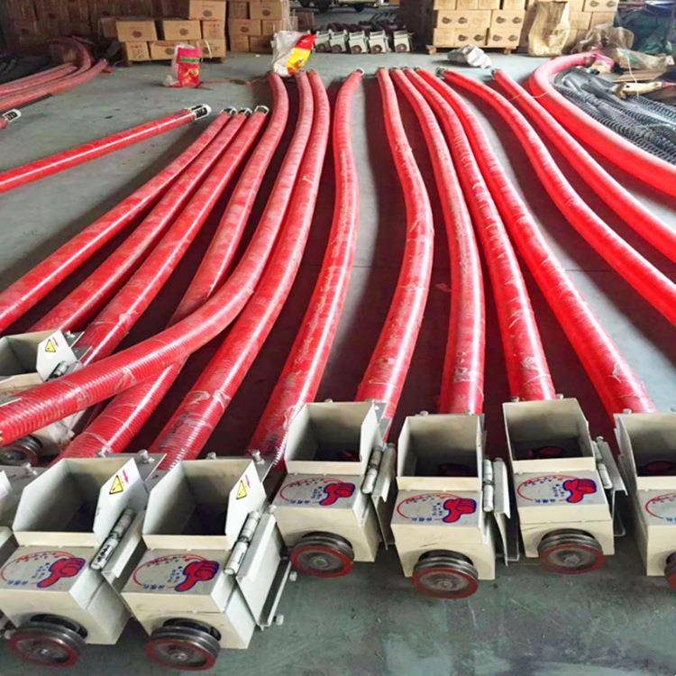 6米软管蛟龙送料机营养土提升输送机车载悬挂式软管玉米吸粮机