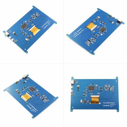 7寸树莓派LCD HDMI 显示屏 显示器 Raspberry Pi 3B+/4B 超清1024