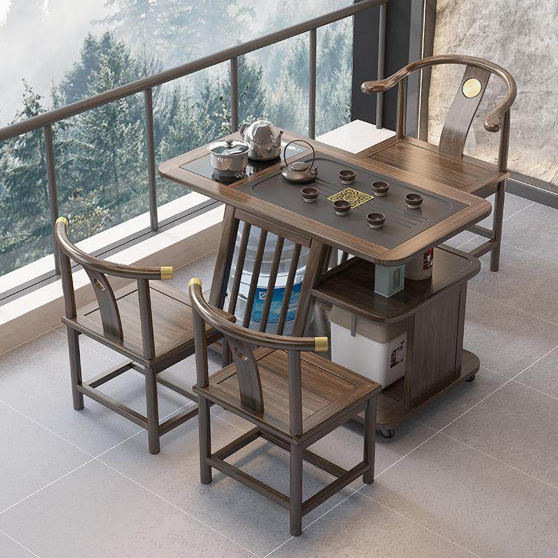 实木茶桌阳台家用小型茶台椅组合烧水壶一体两人喝茶几简约可移,商业/办公家具,茶台/茶桌,淘宝优惠券,粉丝福利购,淘宝优惠卷