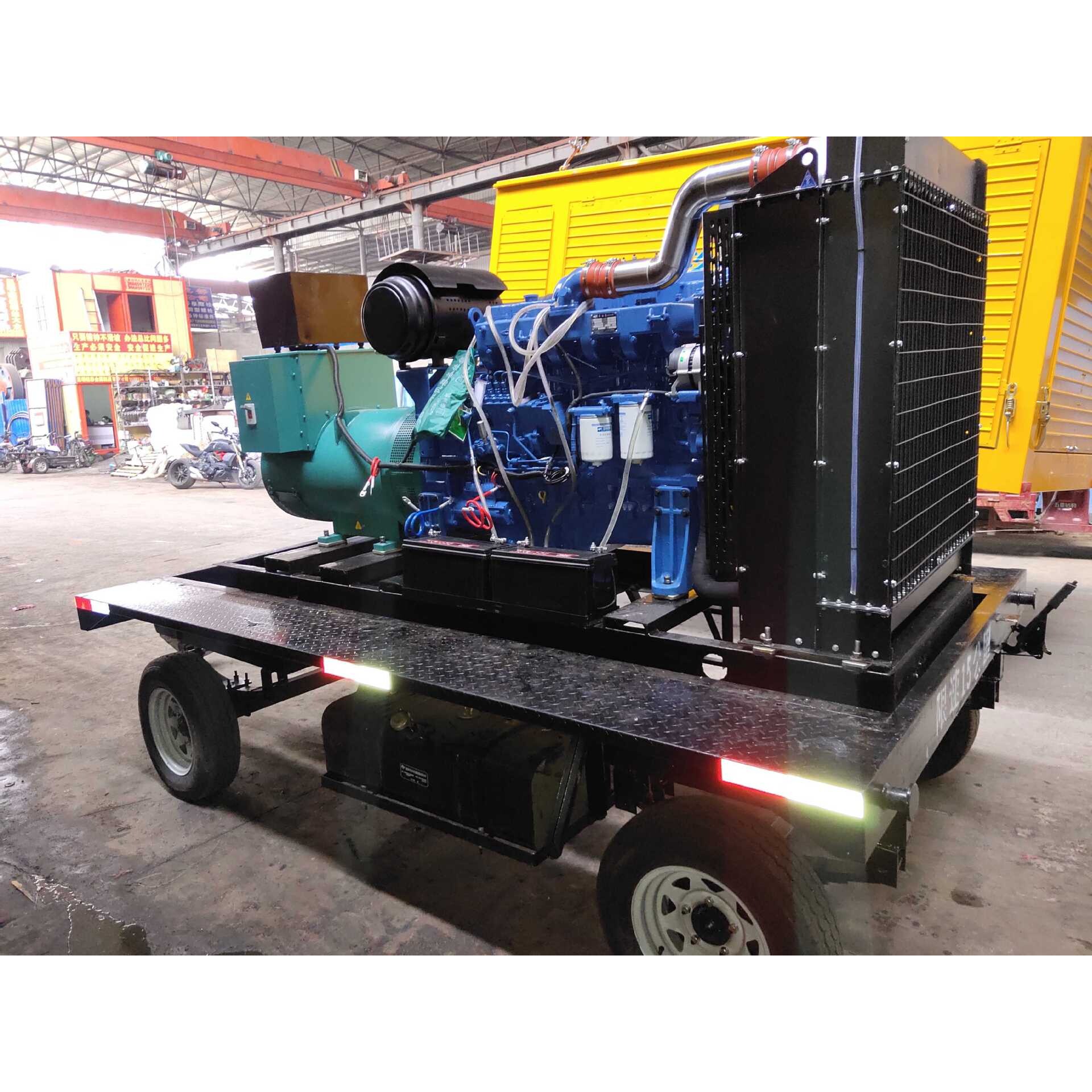 云南昆明玉柴YC6MK420配斯坦福无刷300KW移动拖挂车载柴油发电机