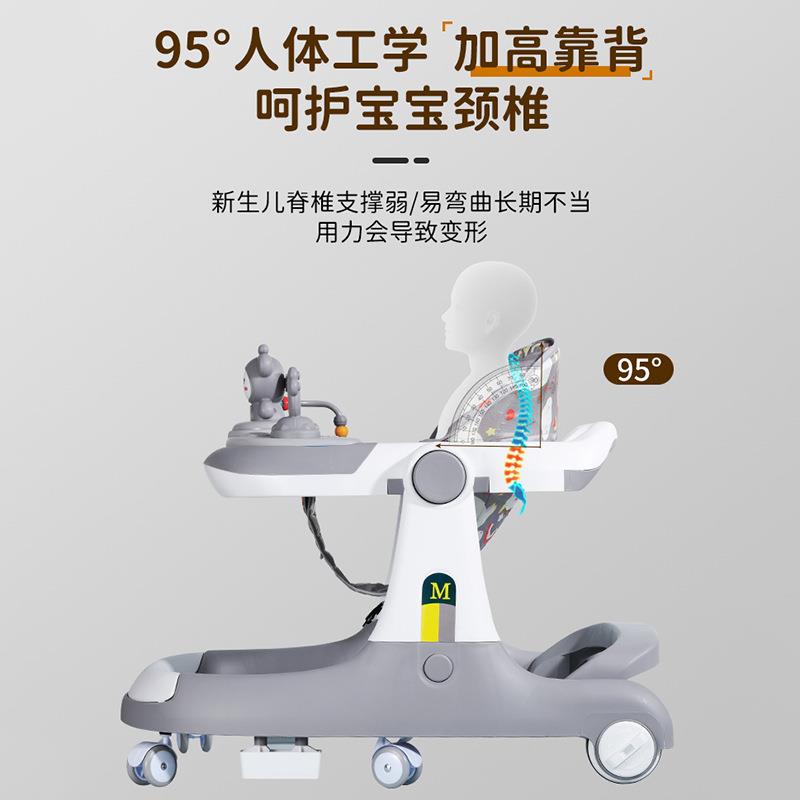 婴儿学步车三合一多功能防侧翻婴儿三合一手推车宝宝助步车可折叠