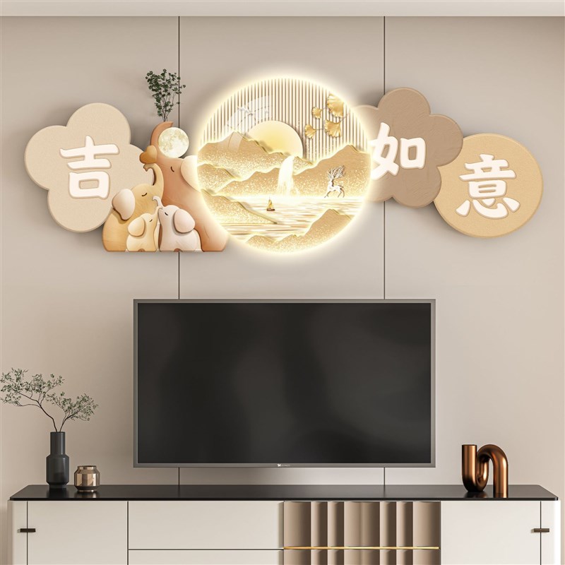 电视背景墙壁画2025新款客厅背景墙挂画餐厅墙面装饰画影视墙挂件