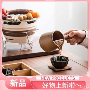 围炉煮茶瓦罐干烧壶新云南罐罐奶茶陶壶烤奶土陶罐茶壶古法煮茶器