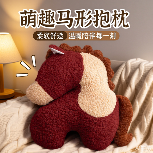 马年吉祥物装饰公仔玩偶小马