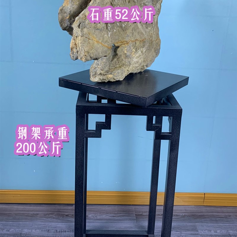 卖家可旋转石雕艺术品展架花架室内客厅多层铁艺电镀烤漆花架搁架