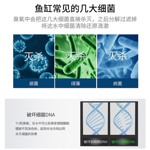 Weipro韦柏鱼缸臭氧机ET25/50/100/200臭氧机发生器控制杀菌除藻
