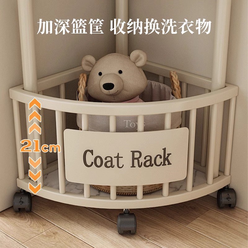 转角衣架落地卧室内家用挂衣架墙角衣服挂架简易晾衣架轻奢衣帽架