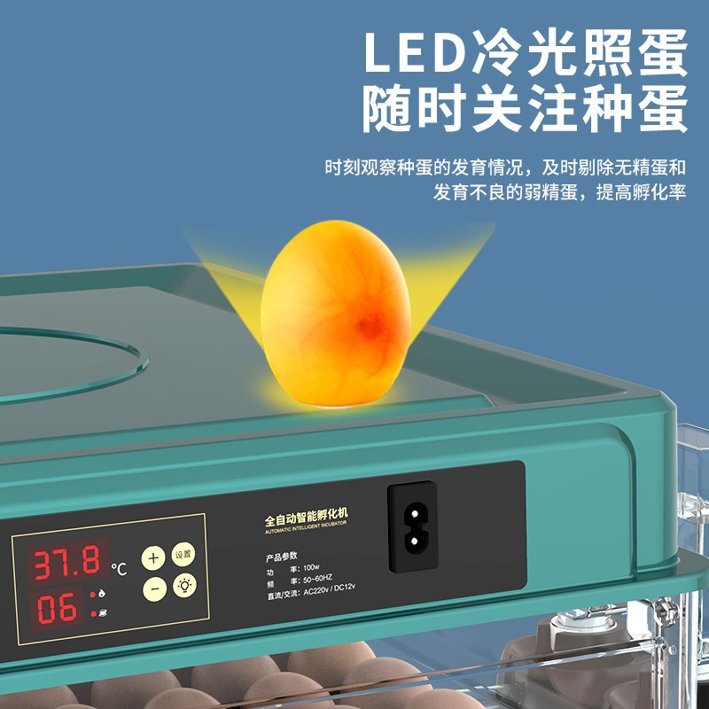 孵化器小型全自动孵化机家用智能孵蛋器芦丁小鸡鹌鹑鹦鹉蛋孵化箱