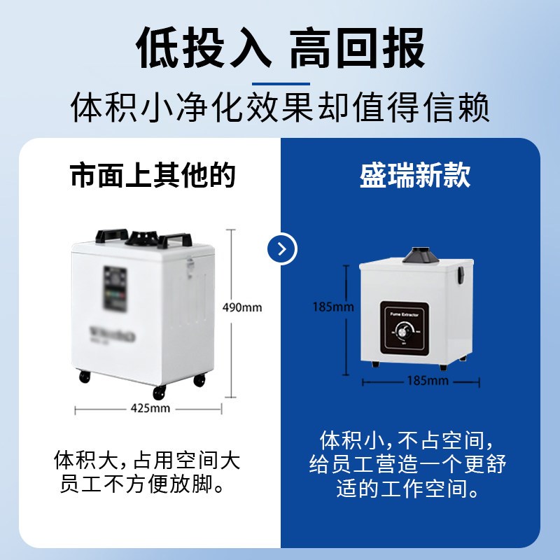 焊锡烟雾净化器小型桌面吸烟仪室内烙铁焊接吸烟机维修台排烟机器