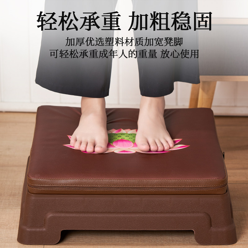家用莲花拜凳蒲团 佛堂磕头跪垫打坐垫 新中式风格蒲团升级版