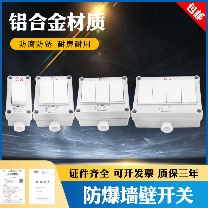 防爆墙壁开关 照明开关 转换开关 防爆开关BQM-1开2开3开双控
