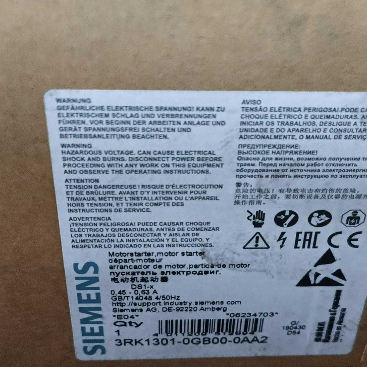 电动机起动器3RK1301-0GBOO-OAA02~询价