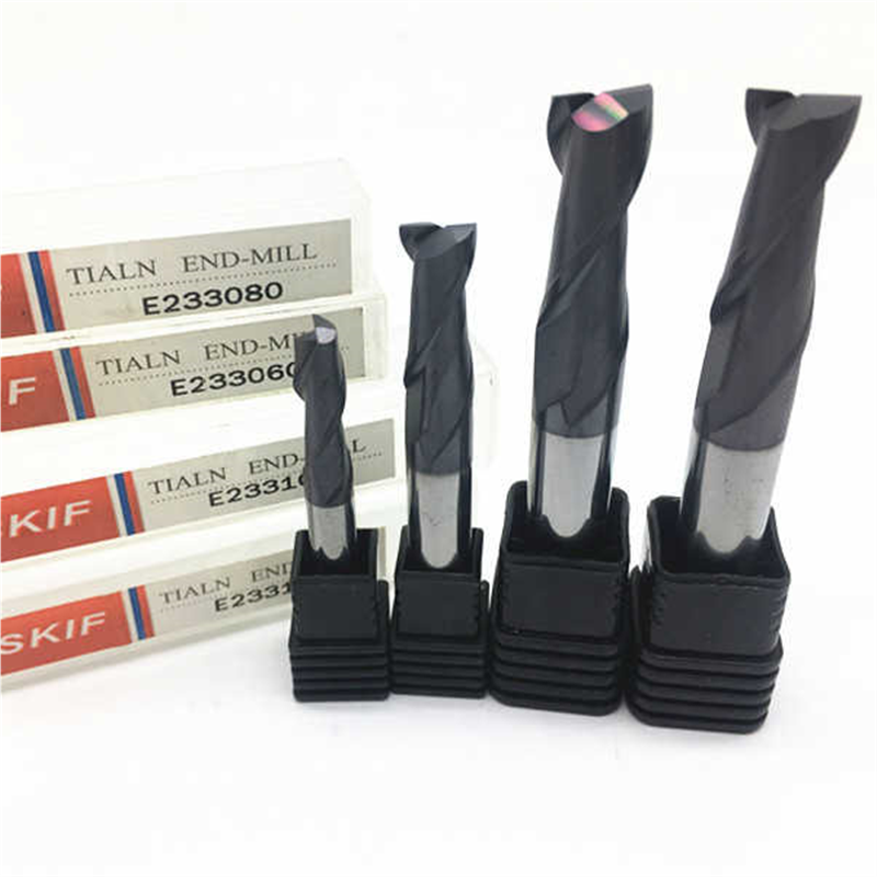 SKIF铣刀/2刃钨钢平刀/准2刃钨钢铣刀/E233040/060/080/100