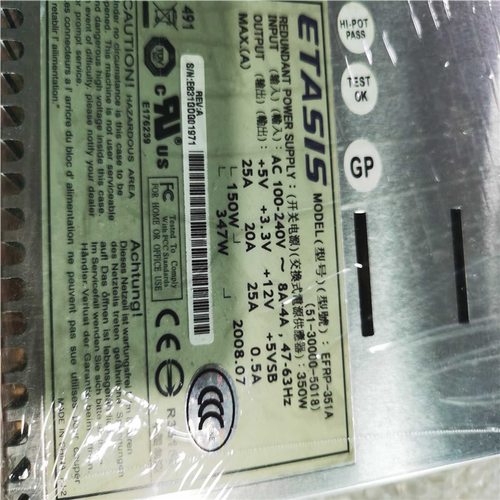 EFRP-351A 磁盘阵列柜电源 350W 电源模块~询价