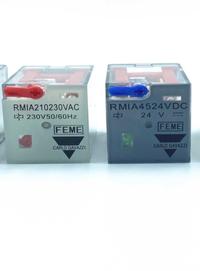 CARLOGAVAZZI中间继电器8脚14脚瑞士佳乐 RMIA4524DC RMIA21024