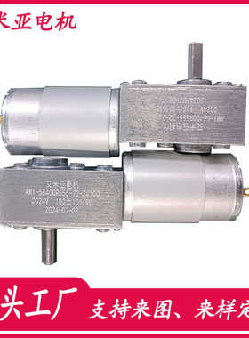 5840蜗轮蜗杆减速电机自动售货机马达静音50db停电带自锁电机