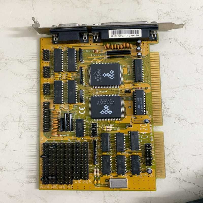 台湾 TC420 RS232串口卡ISA总线接口卡 图像采集（gg设备）