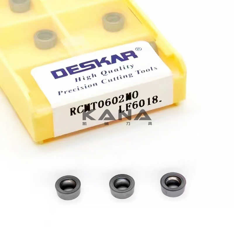DESKAR戴斯卡 R3数控圆铣刀片 RCMT0602MO LF6018 钢件 不锈