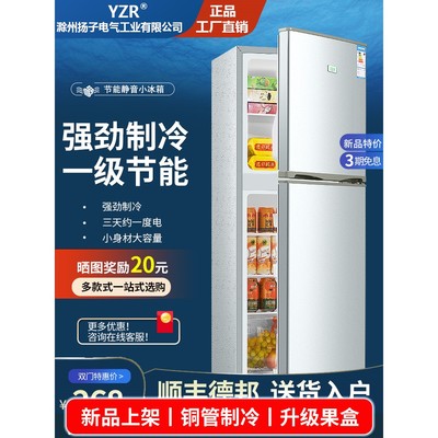 扬子电气小冰箱家用小型冷冻冷藏迷你宿舍出租房二人一级能效节能