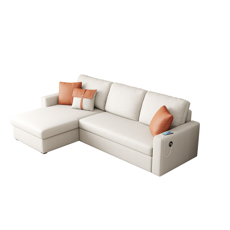 免洗科技布沙发床两用小户型客厅多功能折叠带贵妃转角经济型沙发