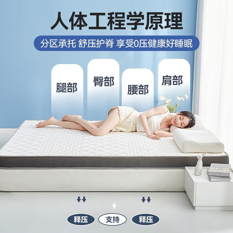乳胶记忆棉床垫卧室榻榻米床褥软垫1.2米130x150x160x180租房垫子