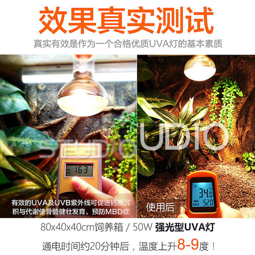包邮 爬虫宠陆龟箱灯 UVA保温加热晒背灯 蜥蜴太阳日灯 终生质保