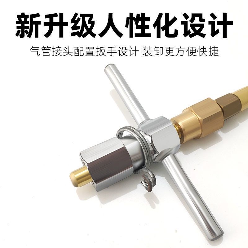 氧气瓶导气管过气桥不锈钢氩氮气罐二氧化碳专用气管高压充气连接