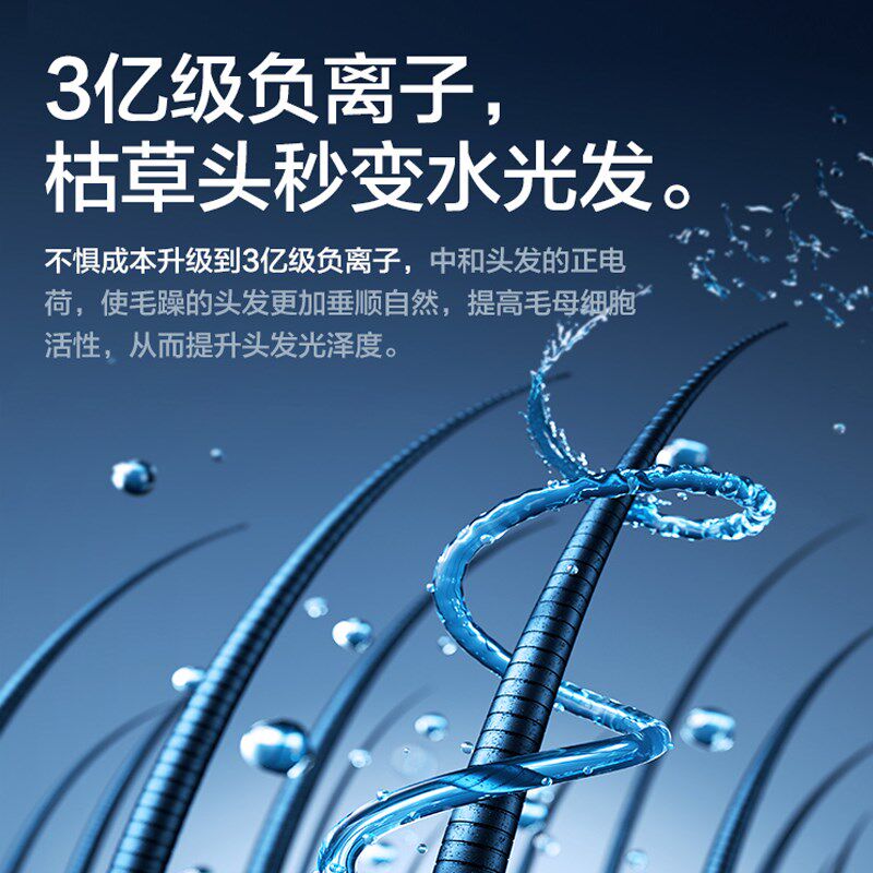 美规台湾插头无叶吹风机负离子护发静音理发店大功率电吹风筒速干