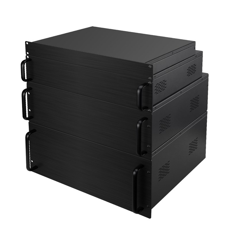厂家现货全铝机箱3u4u5u6u深度300-600MM不同尺寸铝合金机箱定制