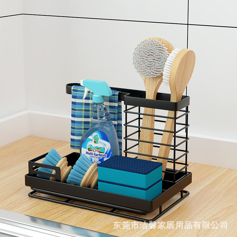 多功能抹布架 洗碗布海绵沥水架 厨房置物架 抹布沥水挂架