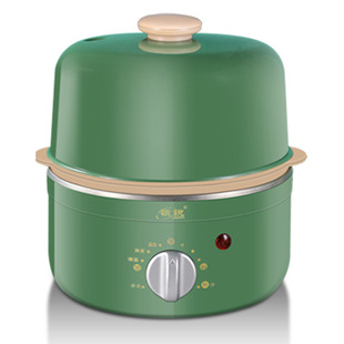 多功能定时蒸蛋器全不锈钢双层煮蛋器家用煮蛋神器鸡蛋蒸蛋锅304