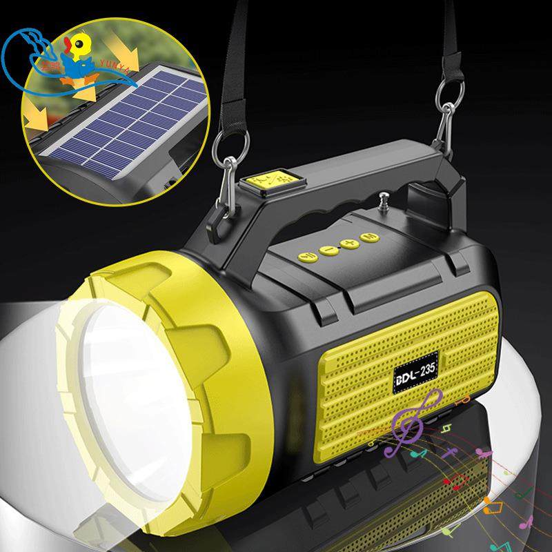 户外音响蓝牙扬声器无线插卡太阳能创意LED灯手电筒手提音箱