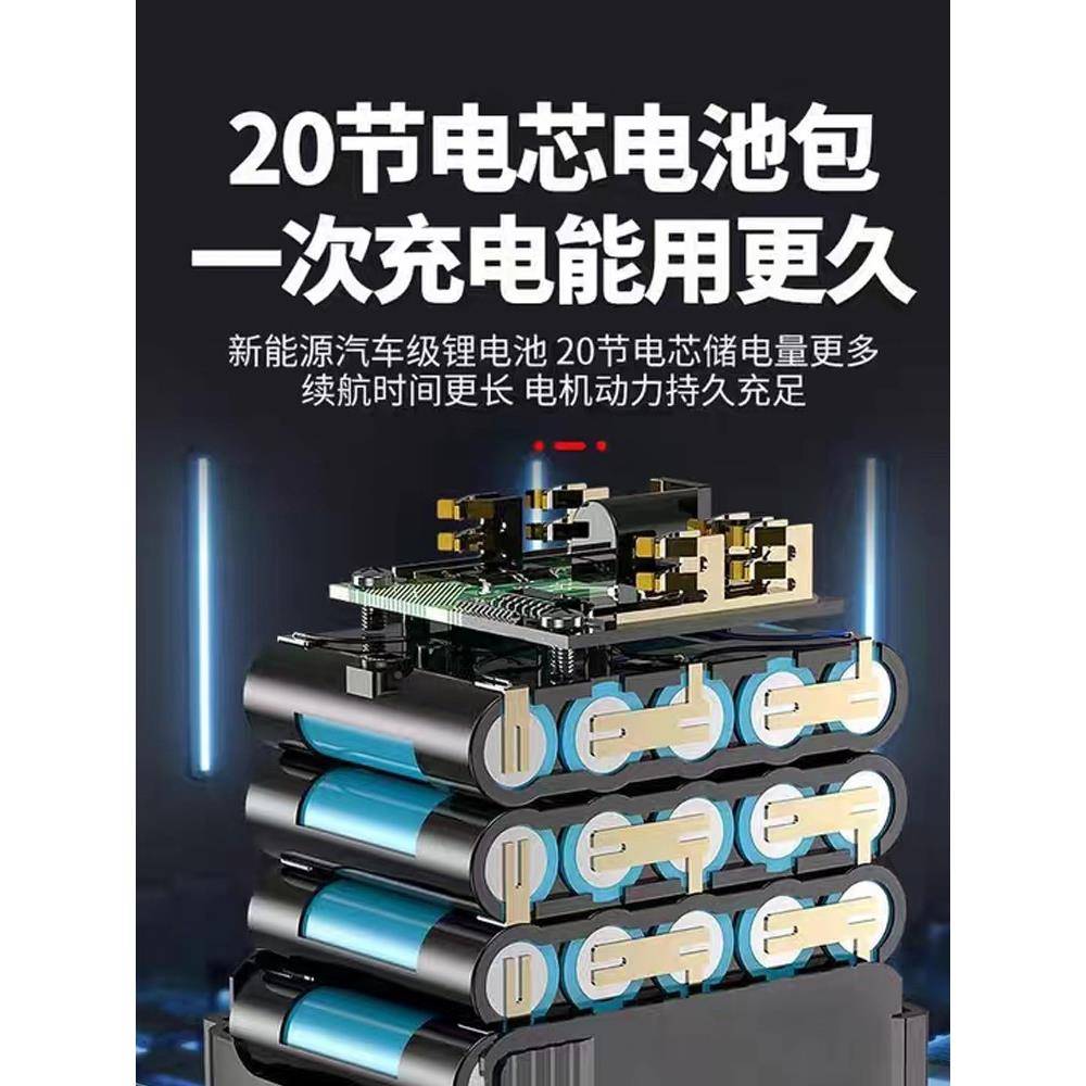 充电电式电WML链锯家用小型手持功锂锯链条大锯率户外锯柴电动伐