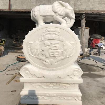 石雕汉白玉貔貅门墩抱鼓石一对家用门口摆件石狮子门鼓