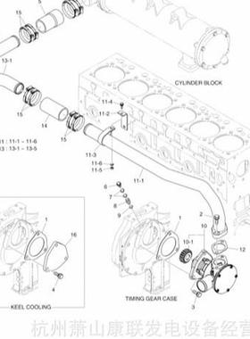 420211-00821冷却水管组件L136T斗山
