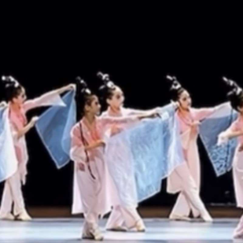 《春风有信》舞蹈道具纱巾手绢跳舞丝巾小方巾桃李杯X少儿舞蹈剧