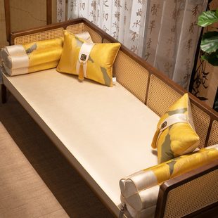红木罗汉床坐垫高级感沙发垫家用垫子通用实木家具套罩定制 中式