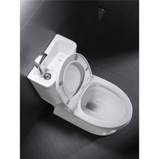 座便器 马桶水箱带洗手盆一体抽水家用小户型二合一墙后排式