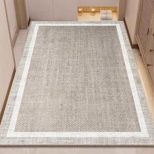 素色地垫入户门进门地毯门口家用防滑客厅轻奢高级玄关脚垫可裁剪