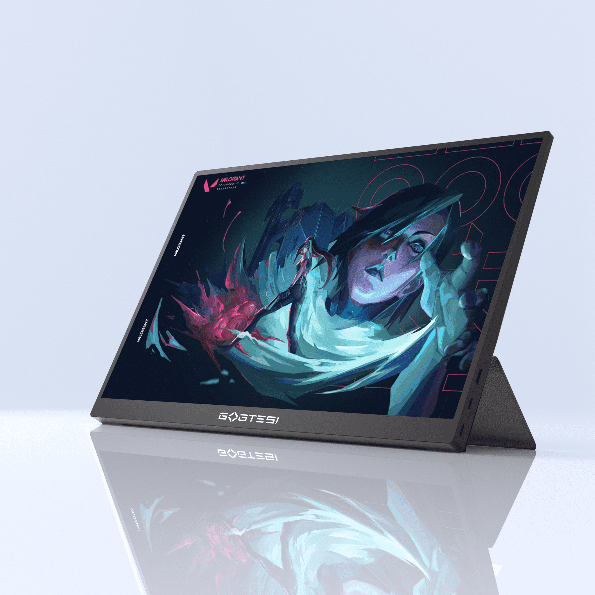 16인치 60HZ 알루미늄 합금 휴대용 모니터 2K HD 외부 노트북 확장 스크린 PS4