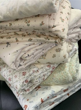 2024A类法式花边款针织夏被夏凉被空调被单双人春秋被可机洗薄款