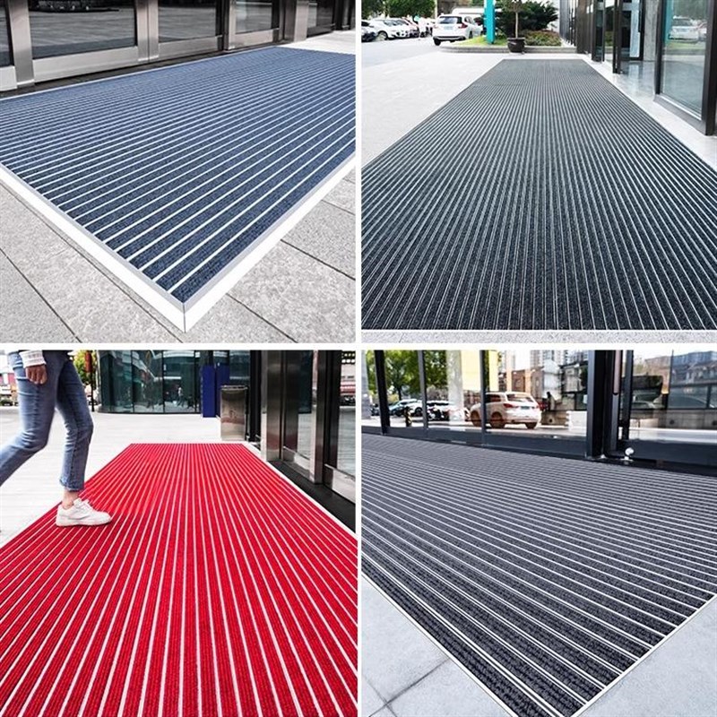 铝合金地垫进门口不锈钢防尘地毯防滑刮泥酒店嵌T入式商场防尘地