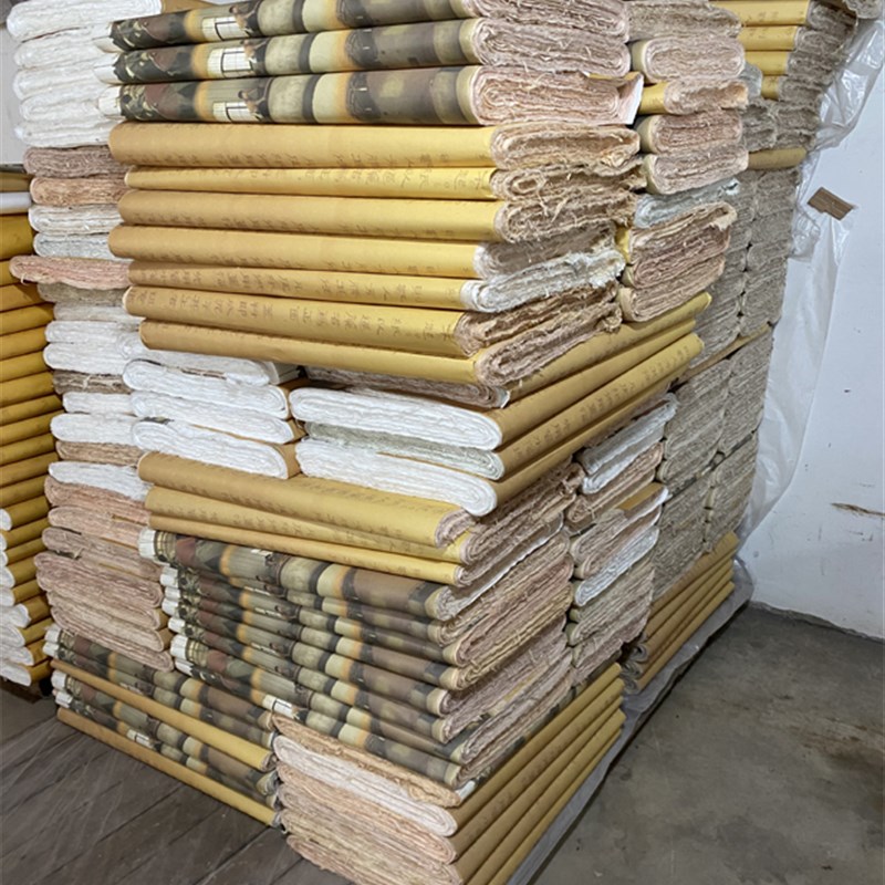 尺八屏/八尺屏云龙皮纸手工创作半熟长K纤维书法国画写意作品宣纸