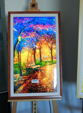 电子画屏数码相册京东方BOE实木画框智能艺术壁画油画类纸显示器