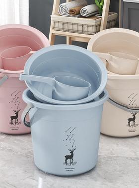 塑料桶水桶家用大号手提加厚储水用桶学生宿舍洗衣桶圆桶洗澡桶子